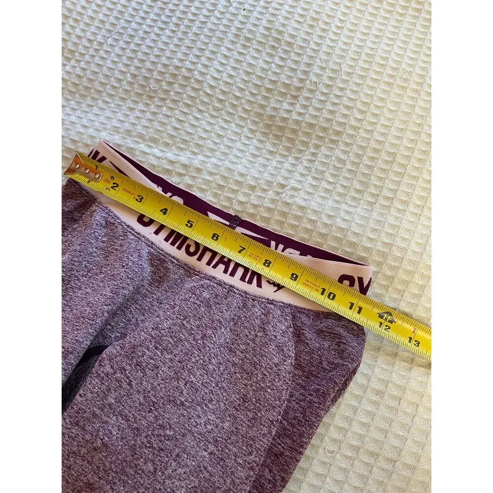 Gymshark Flex Mid Rise Heathered Purple Activewear Leggings/ Gym Tights Size XS - Picture 10 of 11